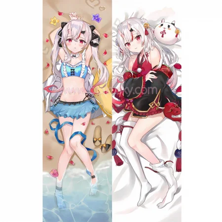 Virtual YouTuber Dakimakura Nakiri Ayame Body Pillow Case 05