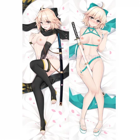 Fate/Grand Order Dakimakura Saber Okita Souji Body Pillow Case 11