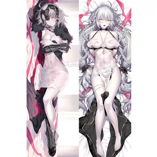 Fate/Grand Order Dakimakura Black Jeanne d'Arc Body Pillow Case 05 - Click Image to Close