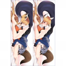 Kemono Friends Dakimakura Ezo Red Fox Silver Fox Body Pillow Case
