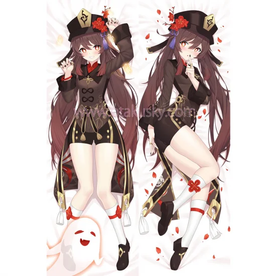 Genshin Impact Dakimakura Hu Tao Walnut Body Pillow Case 05 - Click Image to Close