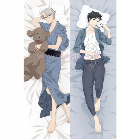 Yuri!!! on Ice Dakimakura Victor Nikiforov Yuuri Katsuki Body Pillow Case