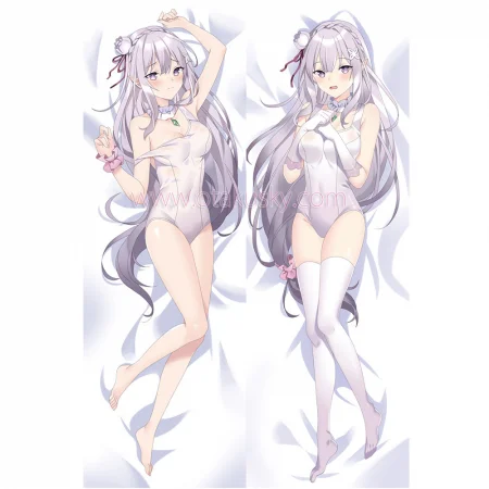 Re:Zero Dakimakura Emilia Body Pillow Case 08