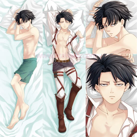Attack on Titan Dakimakura Levi Body Pillow Case 14 - Click Image to Close