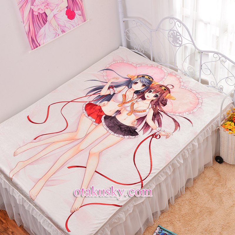 Kantai Collection Kongou Haruna Bed Sheet Summer Quilt Blanket Custom Kantai Collection Kongou Haruna Bed Sheet Summer Quilt Blanket Custom