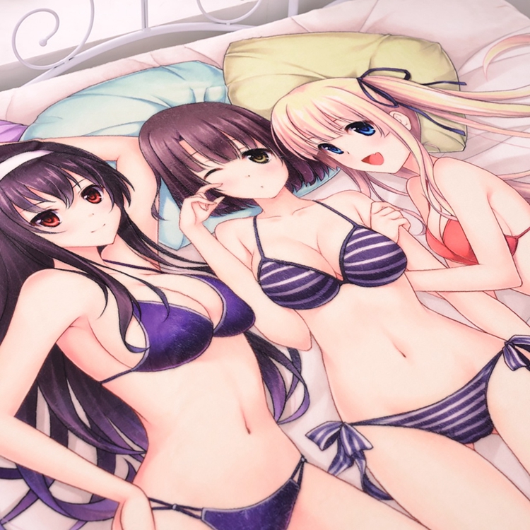 Saekano How to Raise a Boring Girlfriend Bedsheet - Click Image to Close