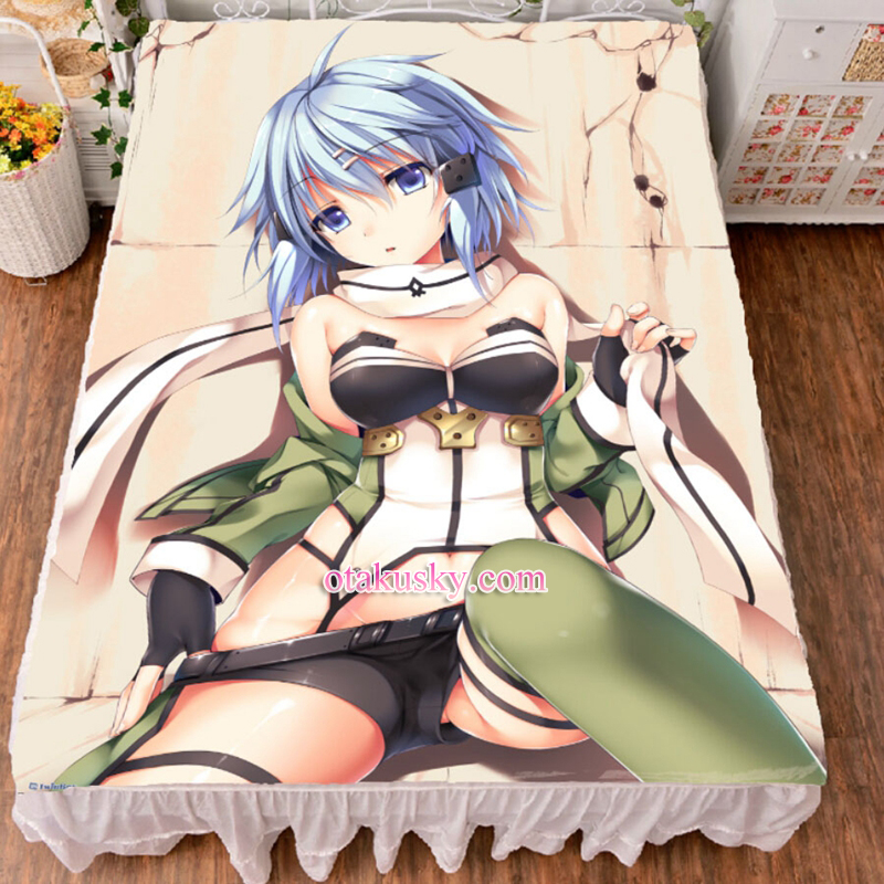 Sword Art Online Sinon Anime Girl Bed Sheet Summer Quilt Blanket Custom Sword Art Online Sinon Anime Girl Bed Sheet Summer Quilt Blanket Custom