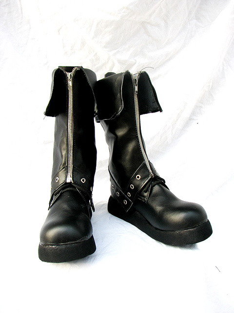 BJD Style Black Cosplay Boots 02 BJD Style Black Cosplay Boots 02
