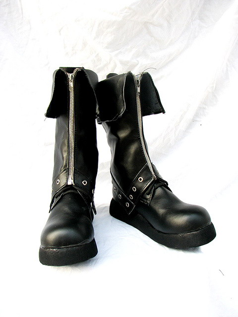 BJD Style Black Cosplay Boots 02