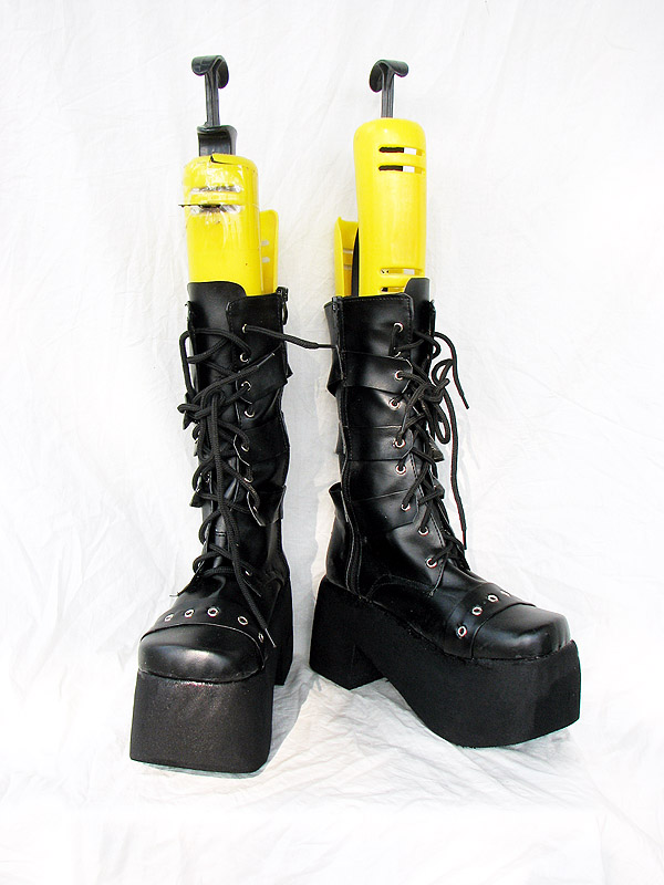 BJD Style Black Cosplay Boots 04 BJD Style Black Cosplay Boots 04