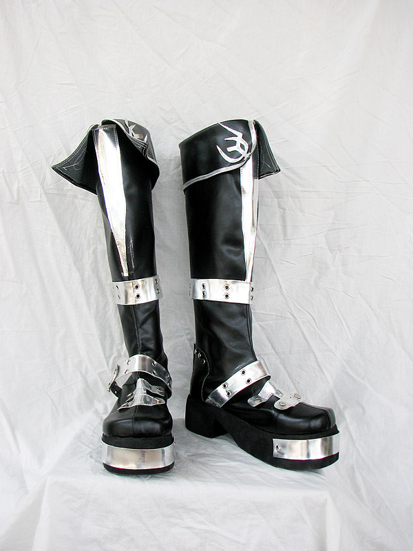 BJD Style Black Cosplay Boots 05 BJD Style Black Cosplay Boots 05