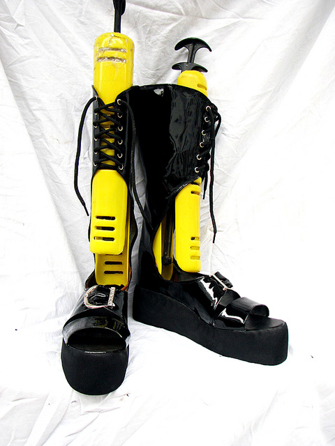 BJD Style Black Cosplay Boots 07 BJD Style Black Cosplay Boots 07