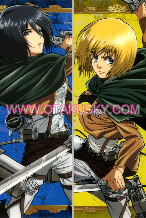 Attack On Titan Mikasa Ackerman Body Pillow Case 01