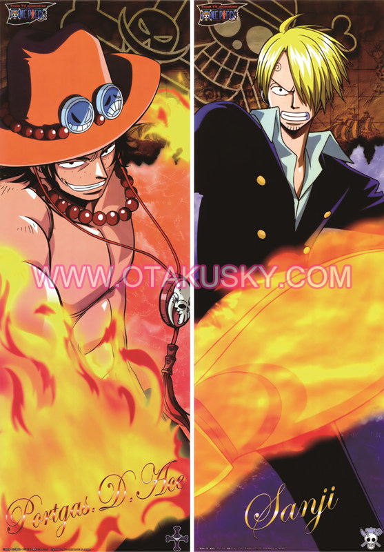 One Piece Portgaz D Ace Body Pillow Case 01