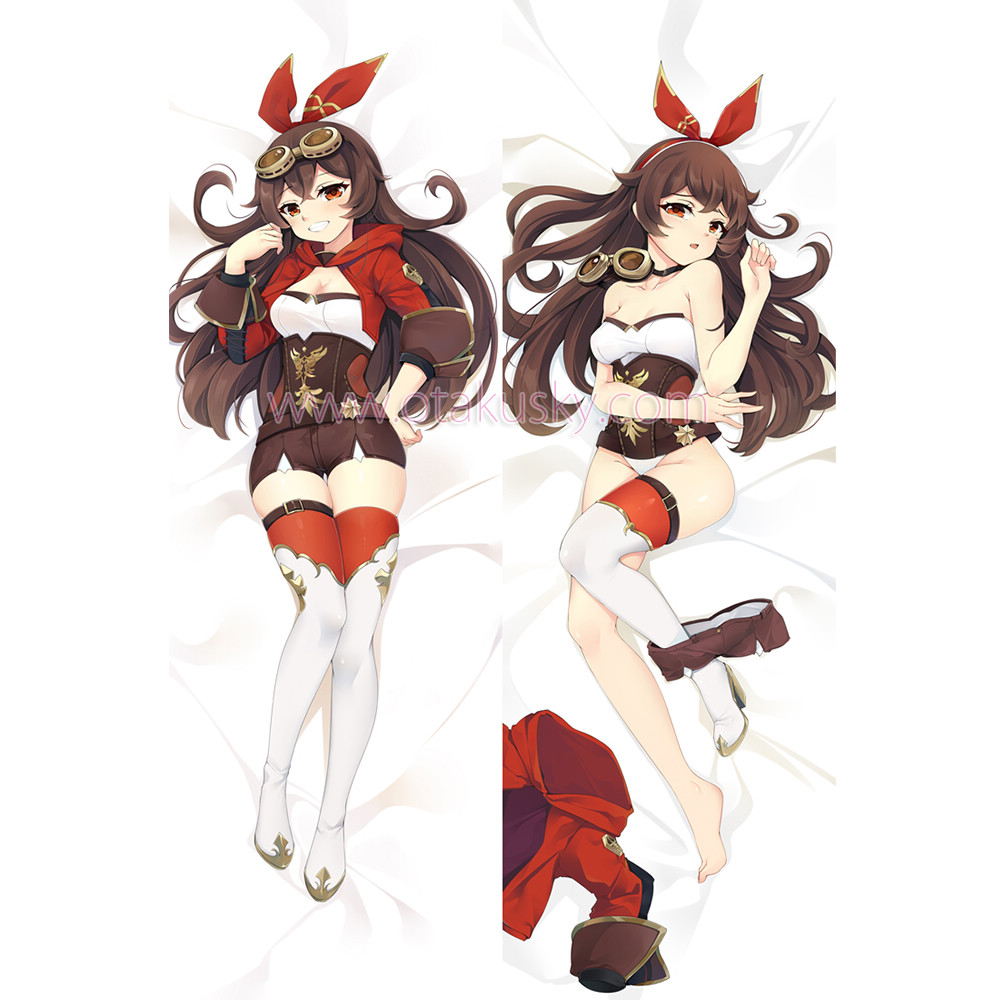 Genshin Impact Dakimakura Amber Body Pillow Case 02