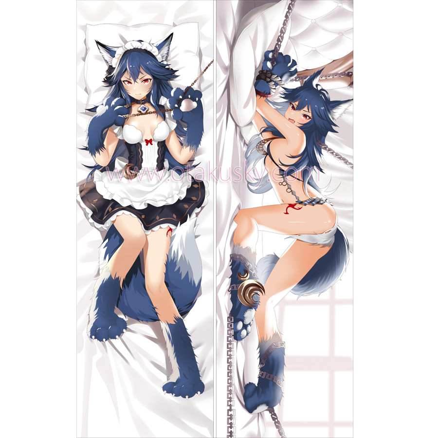 Granblue Fantasy Dakimakura Fenrir Body Pillow Case