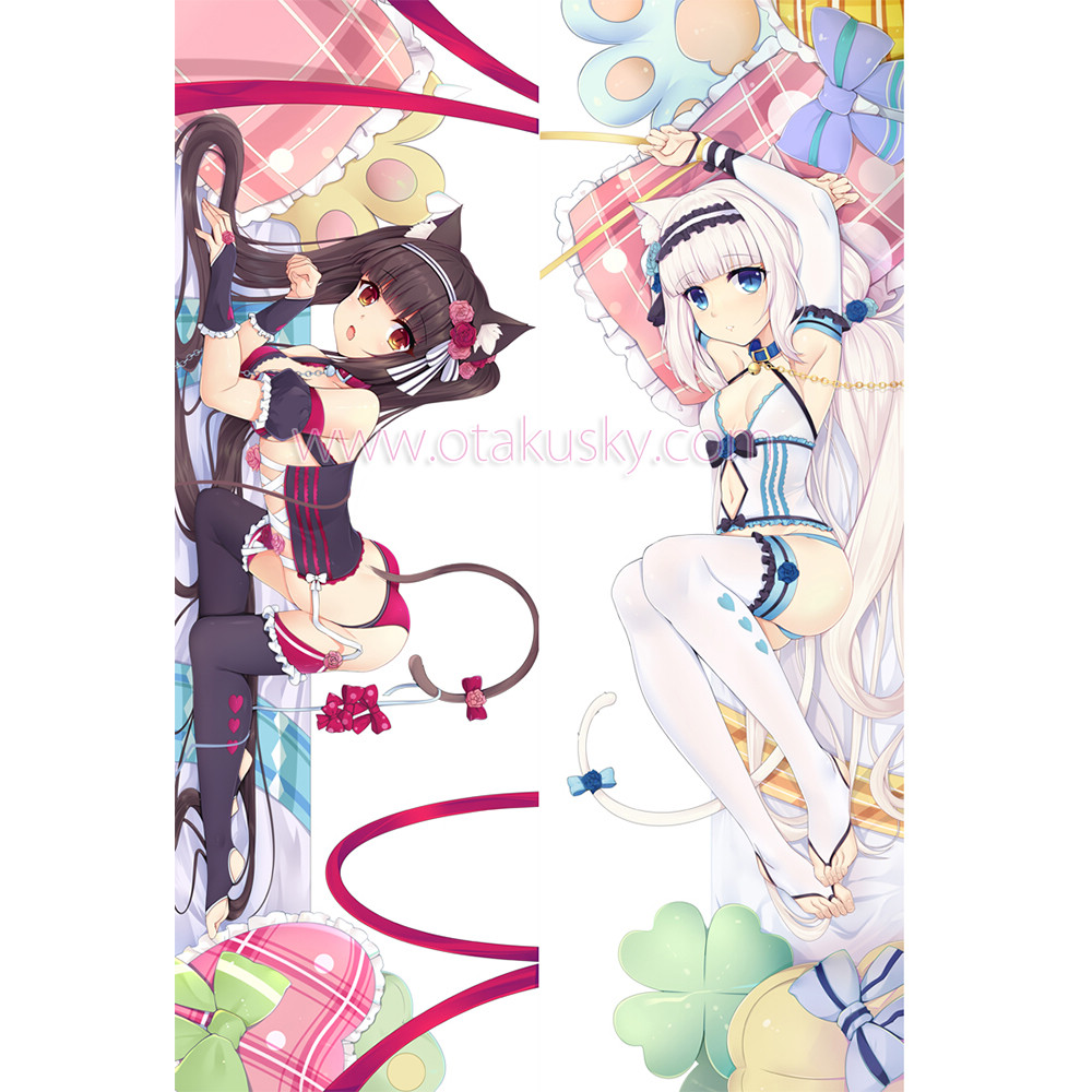 Nekopara Dakimakura Chocola Vanilla Body Pillow Case 03