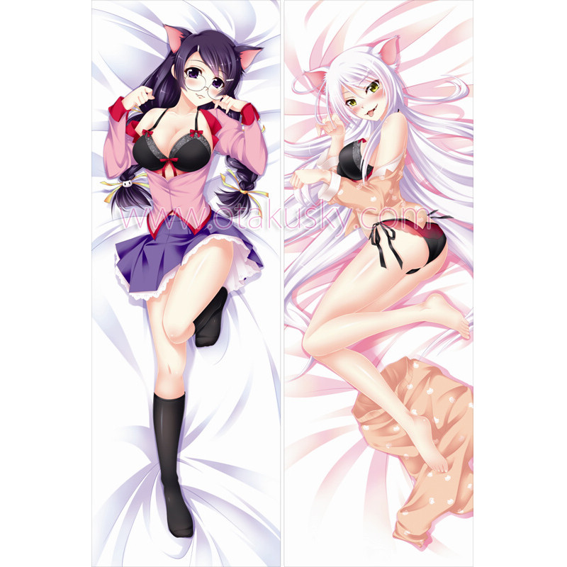 Owarimonogatari Dakimakura Tsubasa Hanekawa Body Pillow Case 04