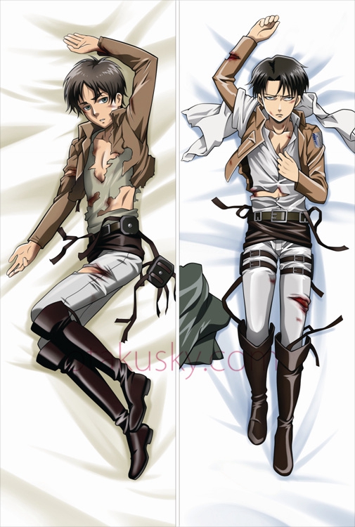 Attack On Titan Eren Yeager Levi Body Pillow Case