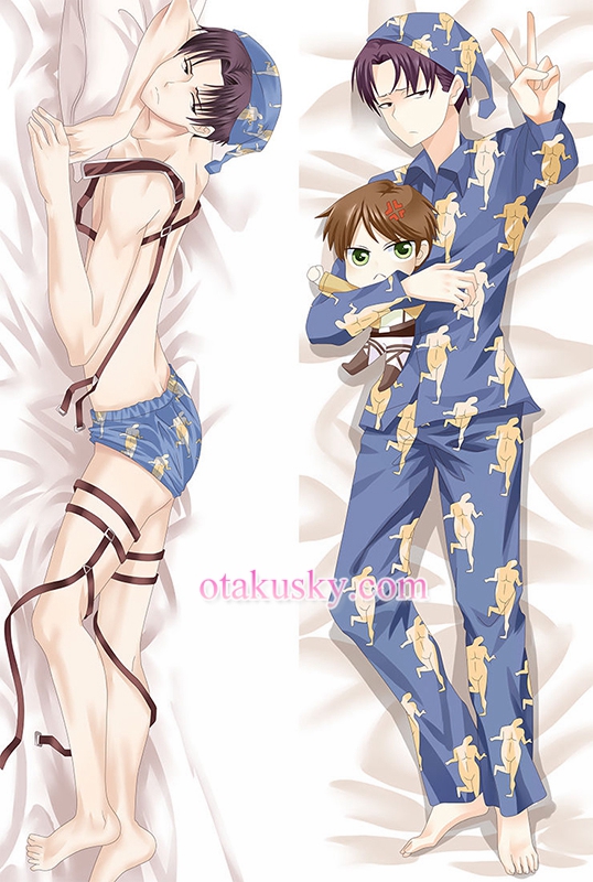 Attack On Titan Dakimakura Levi Eren Yeager Body Pillow Case Attack On Titan Dakimakura Levi Eren Yeager Body Pillow Case