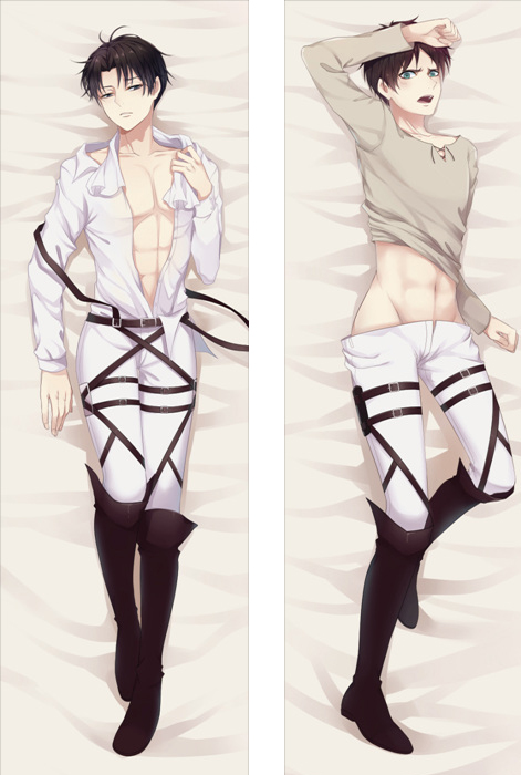 Attack On Titan Levi Eren Yeager Body Pillow Case