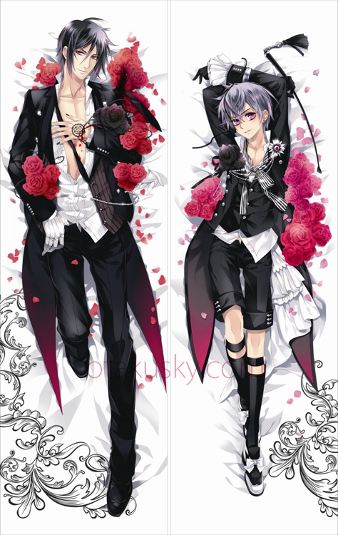 Black Butler Sebastian Michaelis Ciel Phantomhive Body Pillow Case