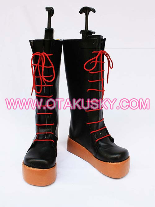 Classic Black Cosplay Boots 05