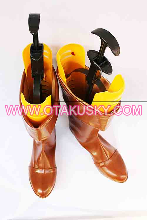 Yellow Cosplay Shoes 04