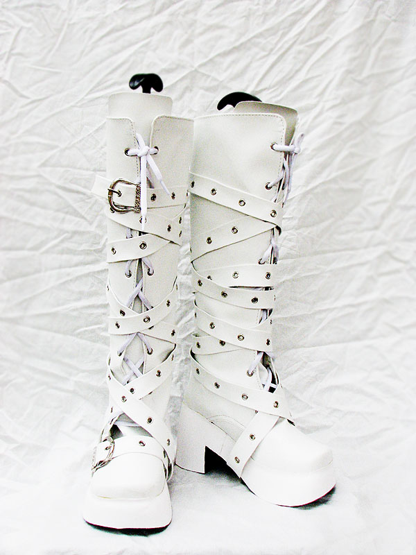 DOD Style White Cosplay Boots 03