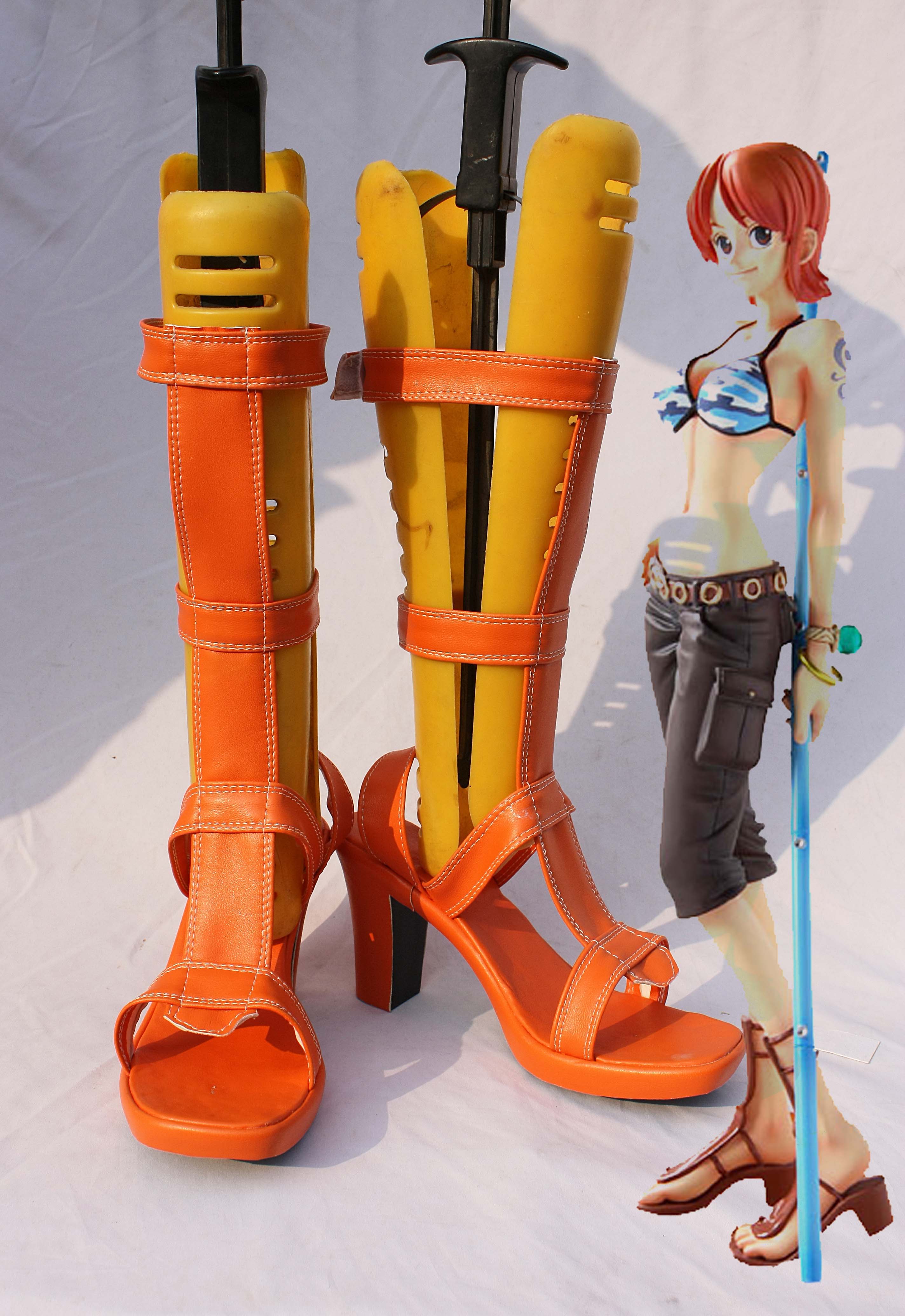 One Piece Nami Cosplay Boots 01 One Piece Nami Cosplay Boots 01