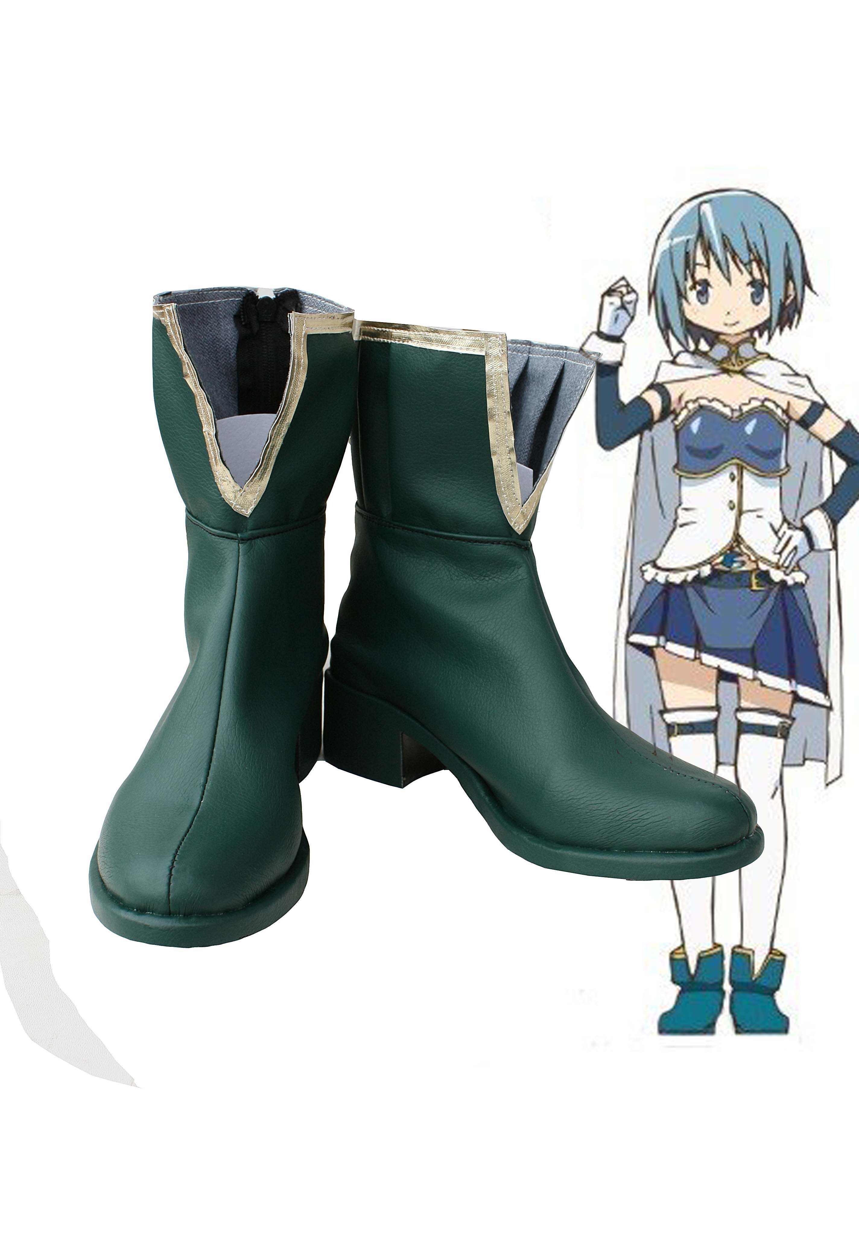 Puella Magi Madoka Magica Sayaka Miki Cosplay Shoes 01