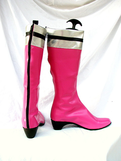 Tokusou Sentai Dekaranger Pink Cosplay Boots