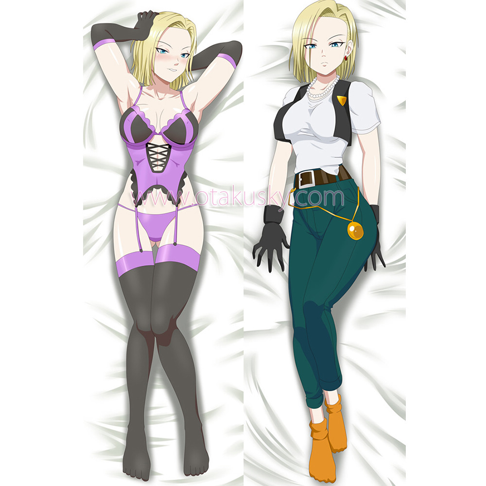 Dragon Ball Dakimakura Android 18 Body Pillow Case