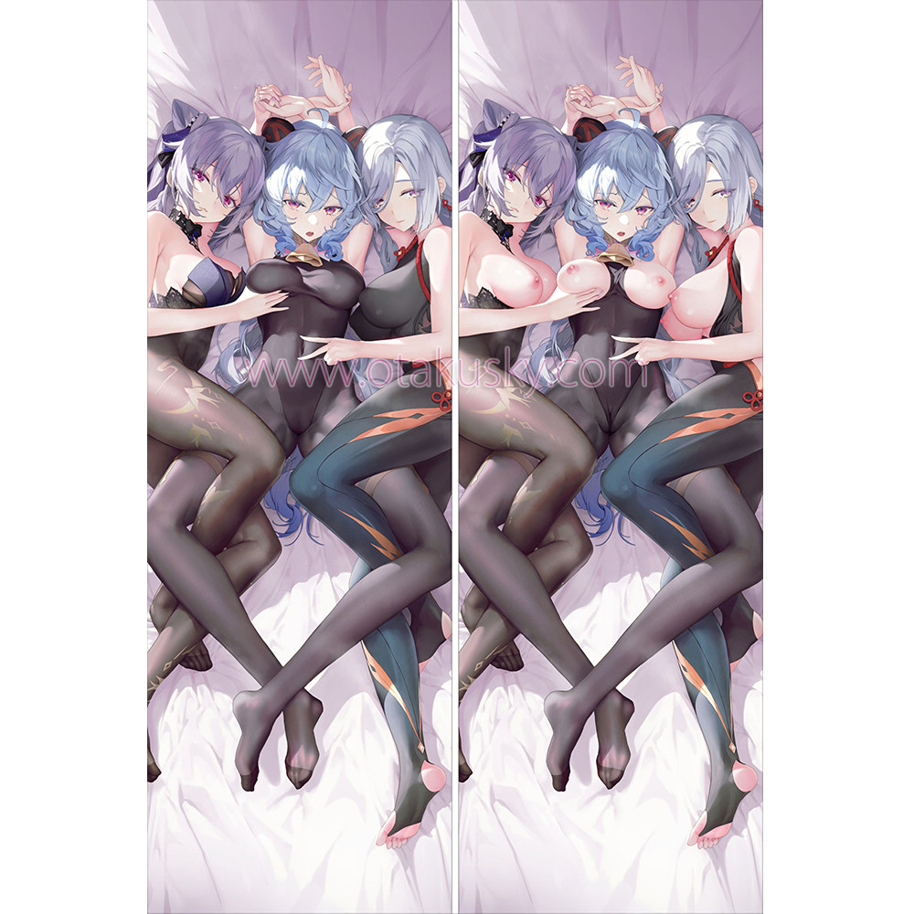 Genshin Impact Dakimakura Keqing Ganyu Shenhe Body Pillow Case