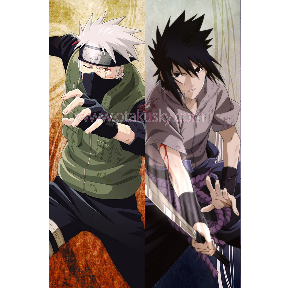 Naruto Dakimakura Hatake Kakashi Sasuke Uchiha Body Pillow Case Naruto Dakimakura Hatake Kakashi Sasuke Uchiha Body Pillow Case