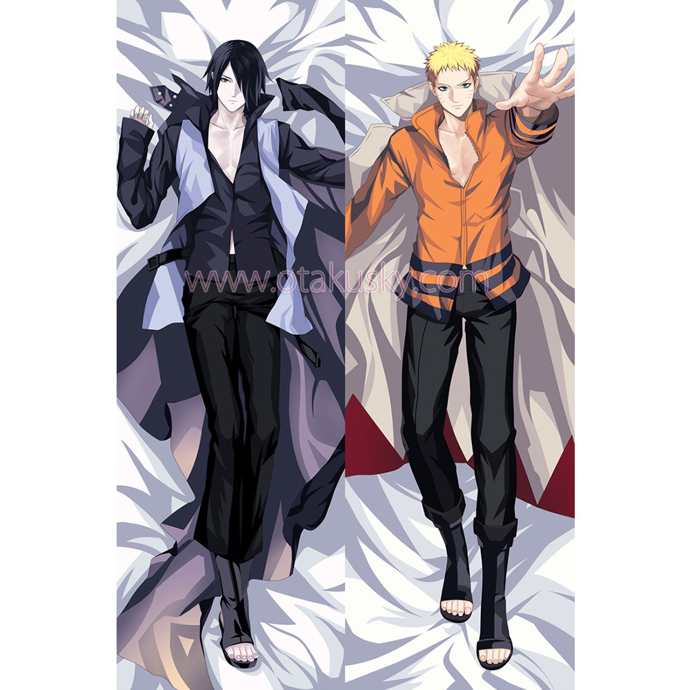 Naruto Dakimakura Sasuke Uchiha Naruto Uzumaki Body Pillow Case 03