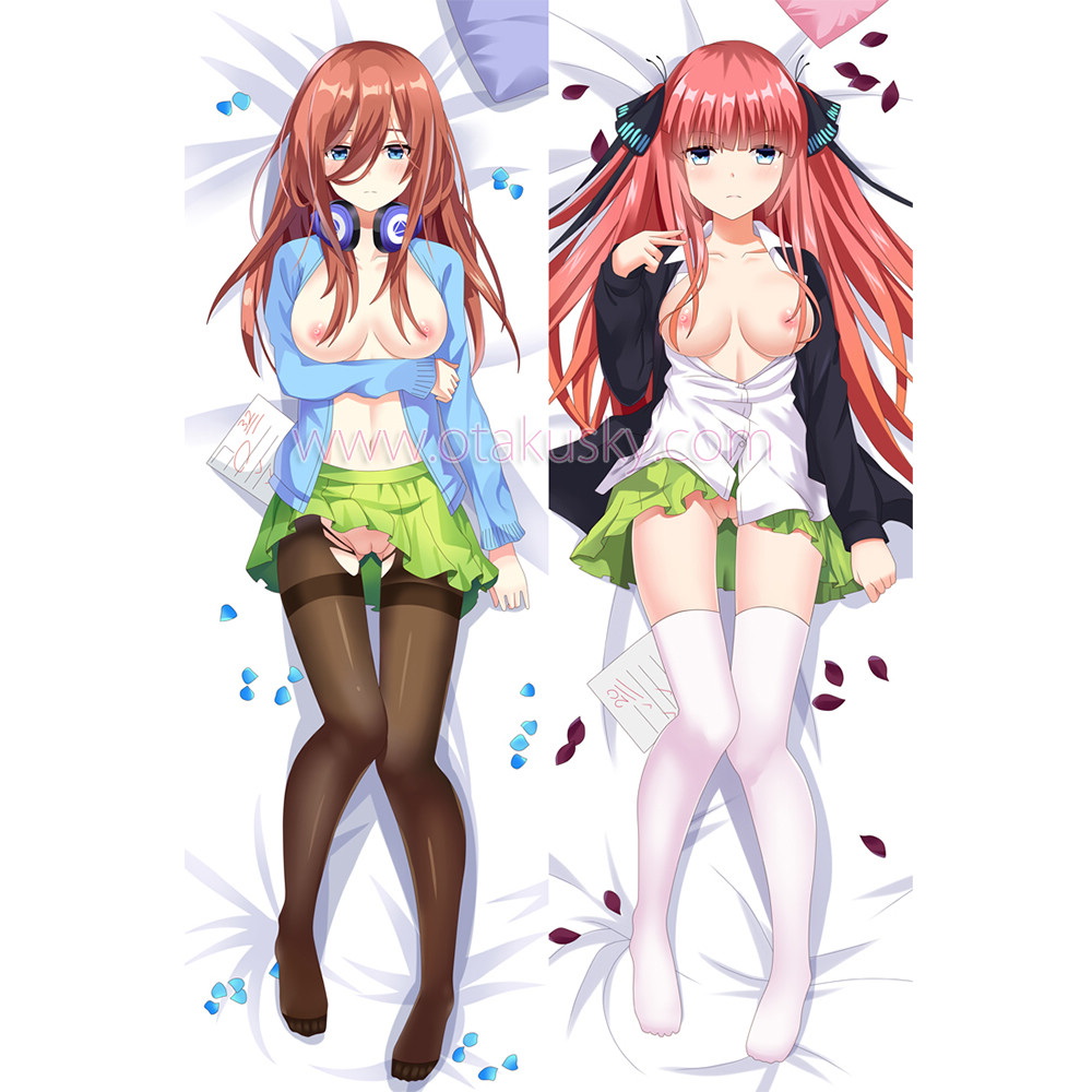 The Quintessential Quintuplets Dakimakura Nakano Miku Nakano Nino Body Pillow Case 02