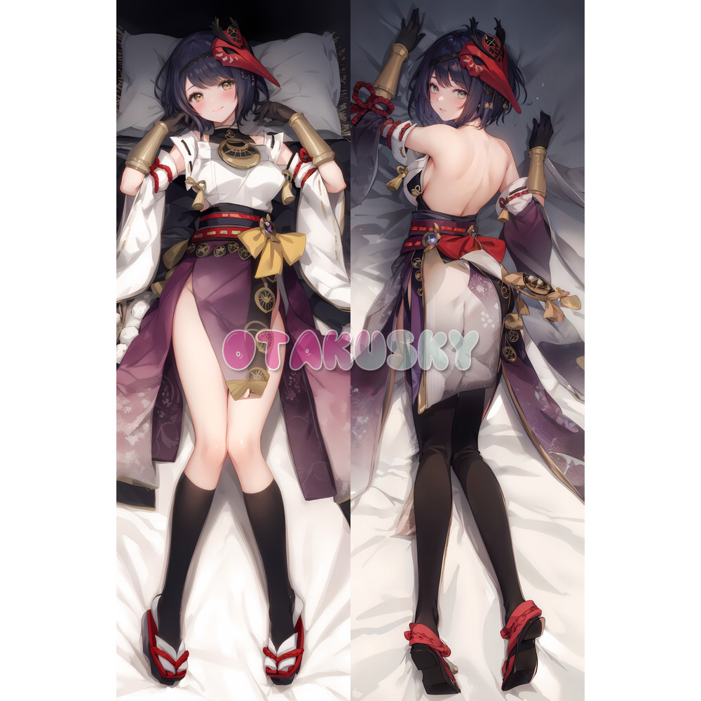 Genshin Impact Dakimakura Kujou Sara Body Pillow Case 16