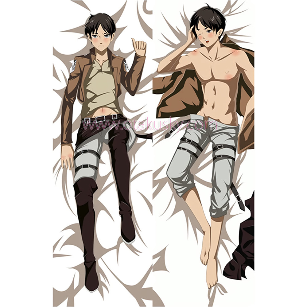 Attack on Titan Dakimakura Eren Yeager Body Pillow Case Attack on Titan Dakimakura Eren Yeager Body Pillow Case