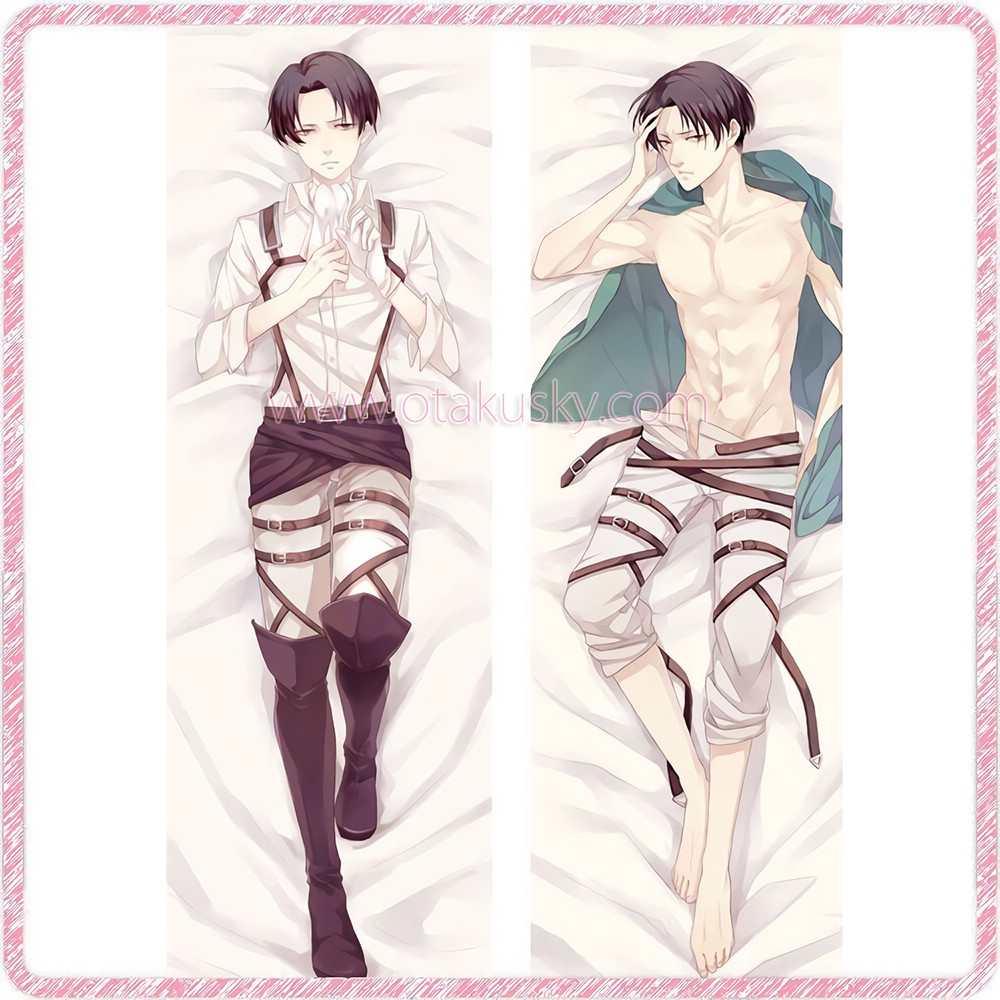 Attack on Titan Dakimakura Levi Body Pillow Case 12 Attack on Titan Dakimakura Levi Body Pillow Case 12