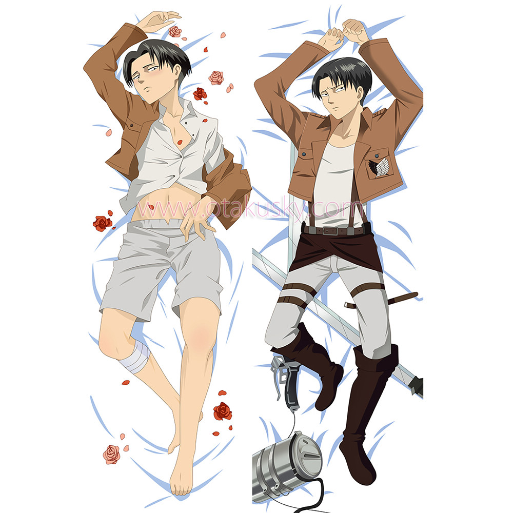 Attack on Titan Dakimakura Levi Body Pillow Case 04 Attack on Titan Dakimakura Levi Body Pillow Case 04