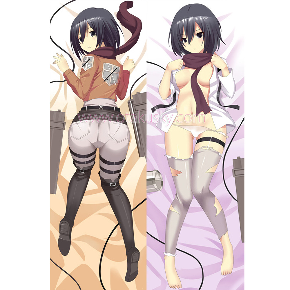 Attack on Titan Dakimakura Mikasa Ackerman Body Pillow Case 04