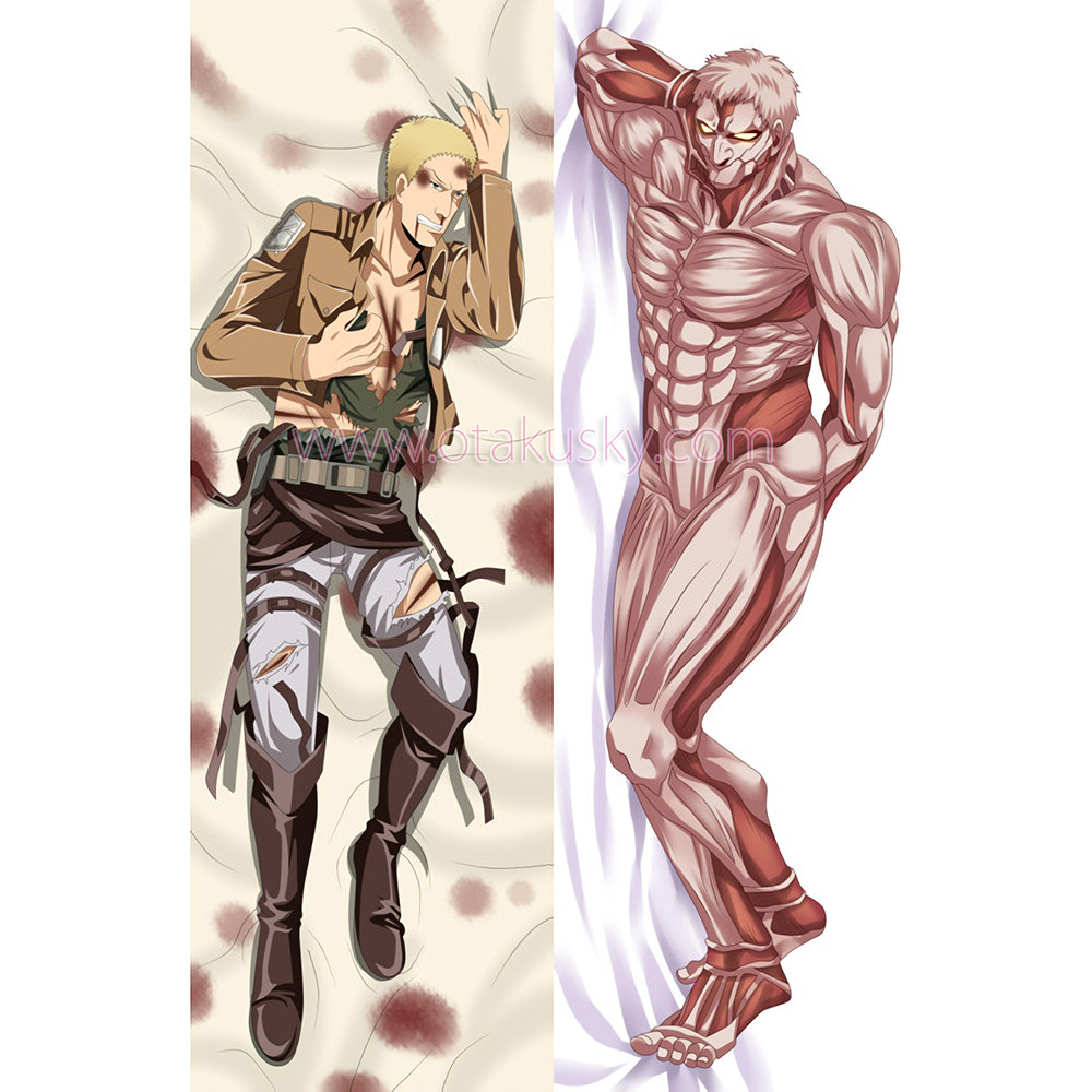 Attack on Titan Dakimakura Reiner Braun Body Pillow Case 03 Attack on Titan Dakimakura Reiner Braun Body Pillow Case 03