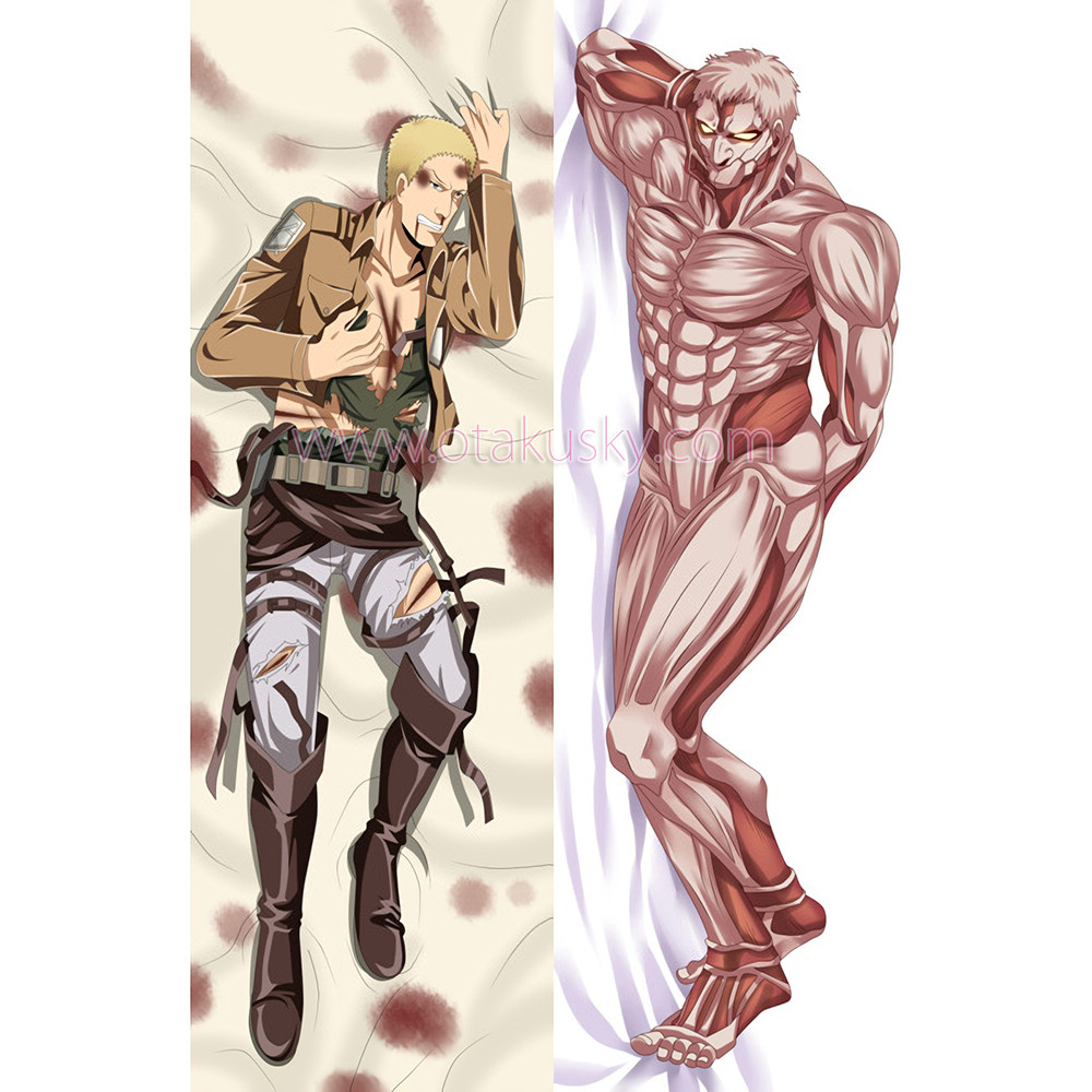 Attack on Titan Dakimakura Reiner Braun Body Pillow Case 03