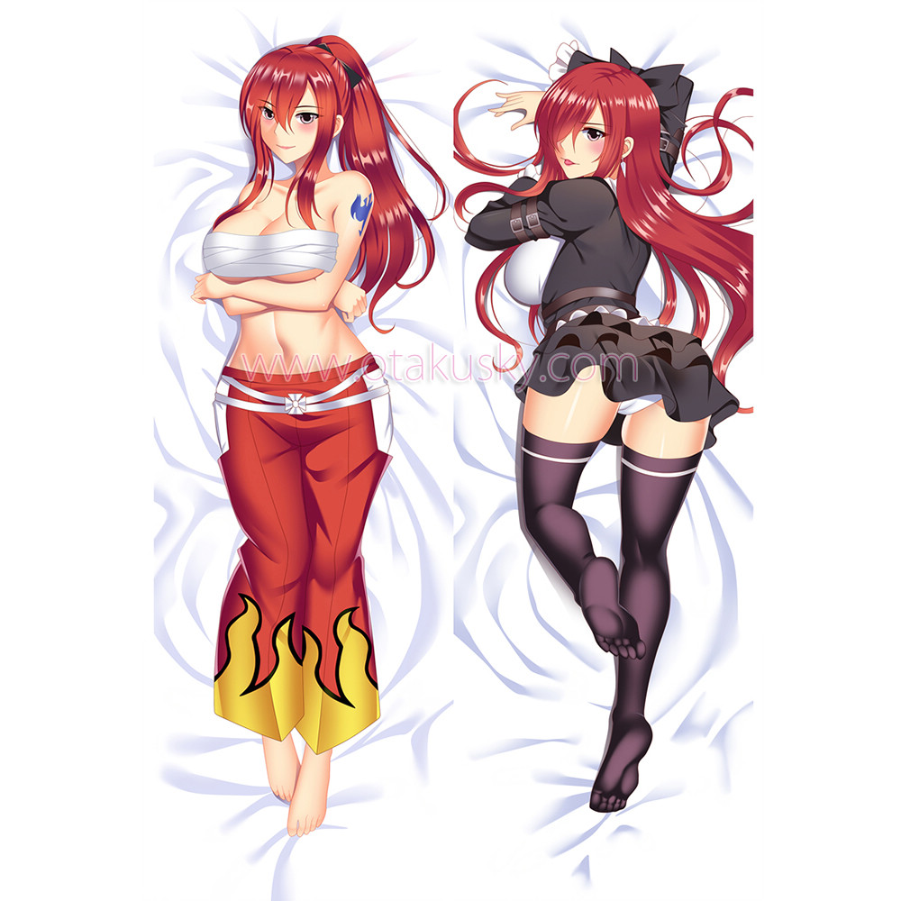 Fairy Tail Dakimakura Erza Scarlet Body Pillow Case 06