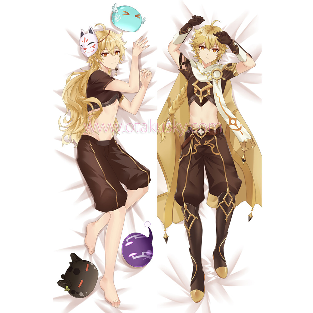 Genshin Impact Dakimakura Aether Body Pillow Case Genshin Impact Dakimakura Aether Body Pillow Case