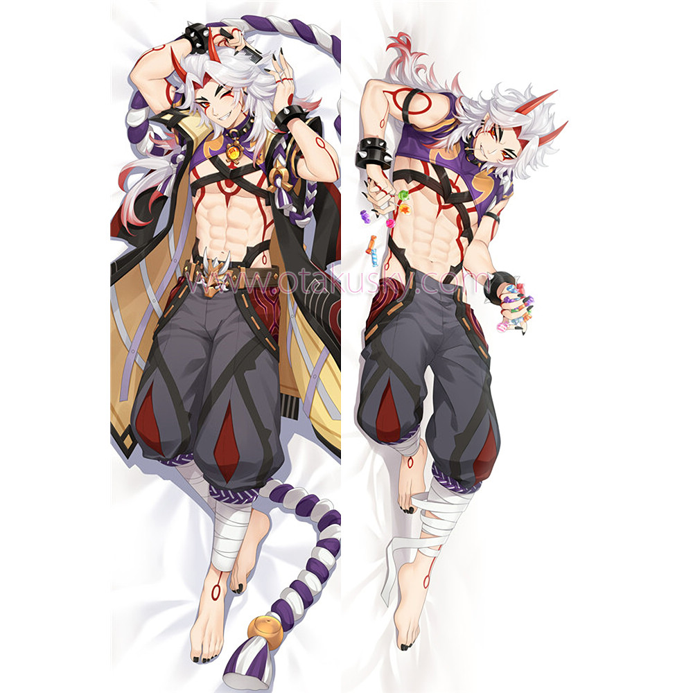 Genshin Impact Dakimakura Arataki Itto Body Pillow Case