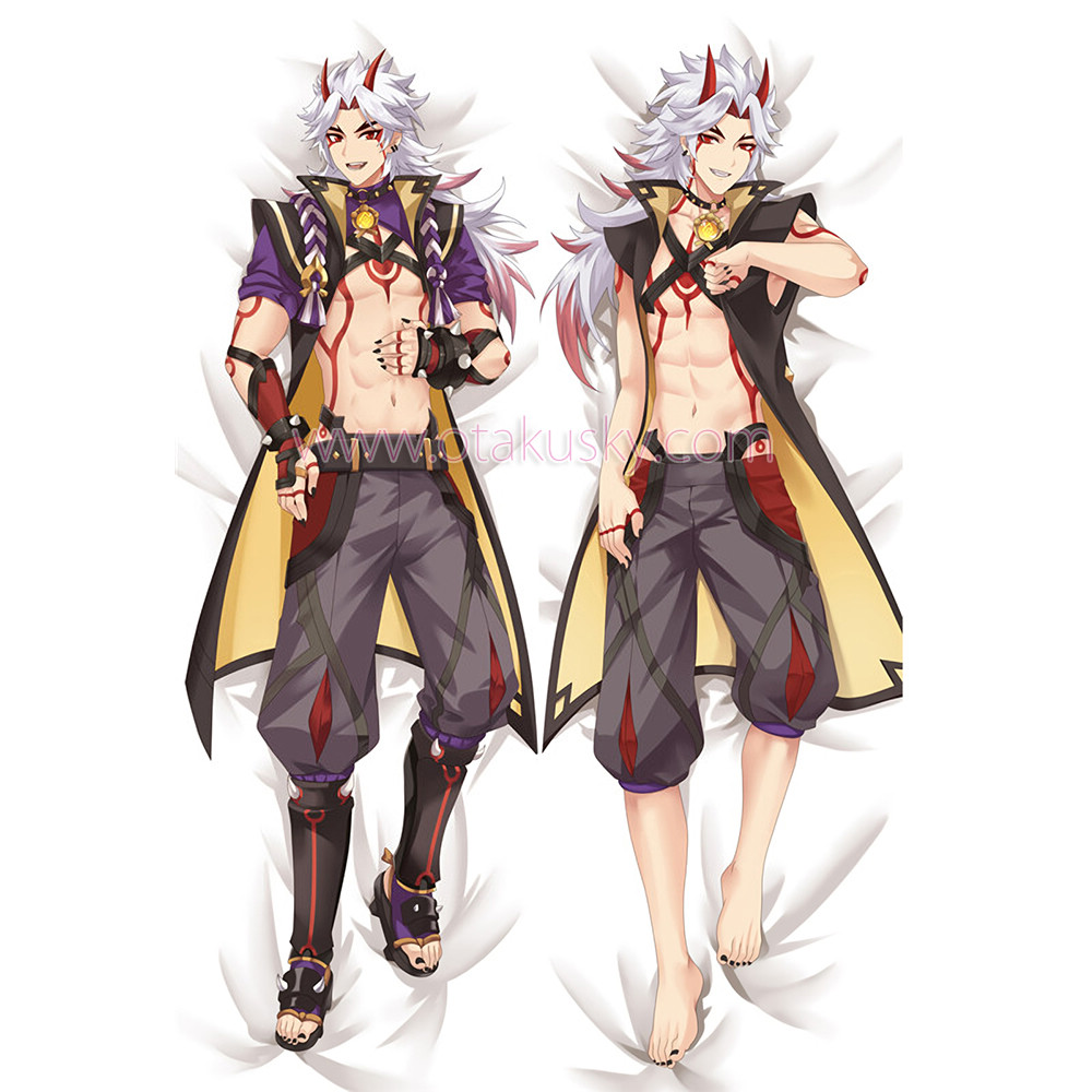 Genshin Impact Dakimakura Arataki Itto Body Pillow Case 03 Genshin Impact Dakimakura Arataki Itto Body Pillow Case 03