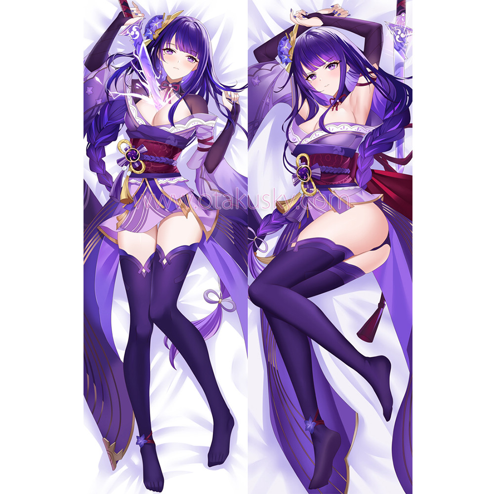 Genshin Impact Dakimakura Baal Raiden Shogun Body Pillow Case 13