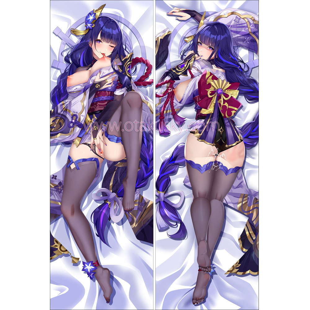 Genshin Impact Dakimakura Baal Raiden Shogun Body Pillow Case 16